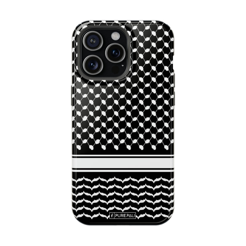 Black Kufiya Phone Case + MagSafe - PurePali