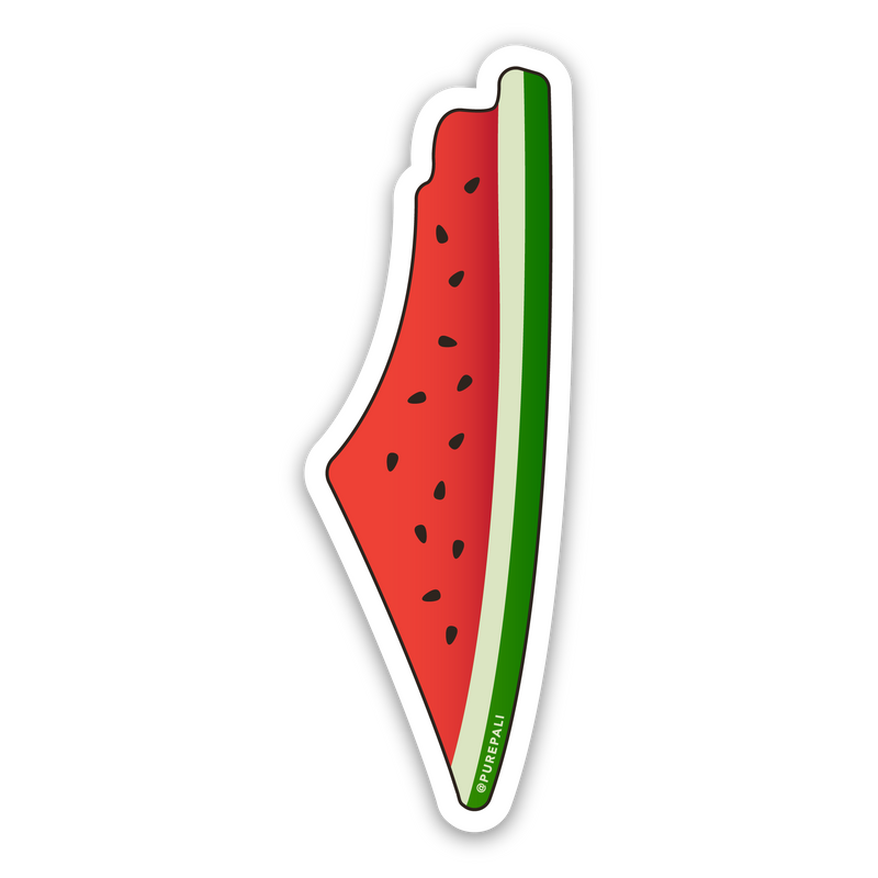 Watermelon Map Sticker - PurePali