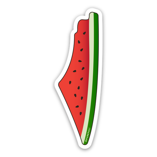 Watermelon Map Sticker - PurePali