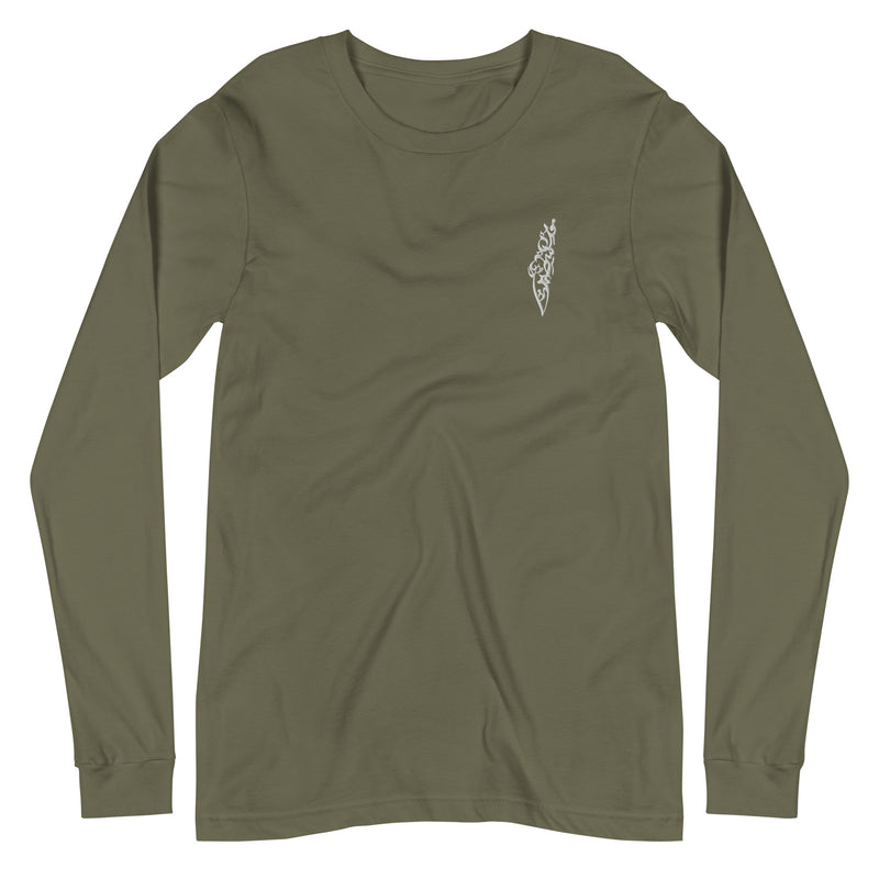 Calligraphy Map Long Sleeve | Olive - PurePali