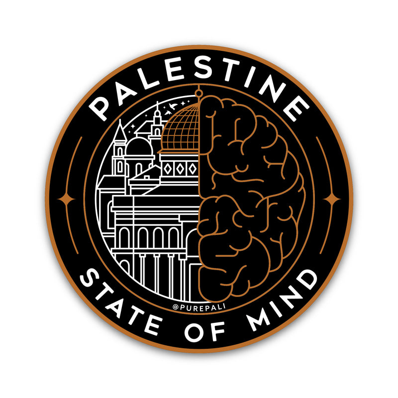 Palestine State Of Mind Sticker - PurePali