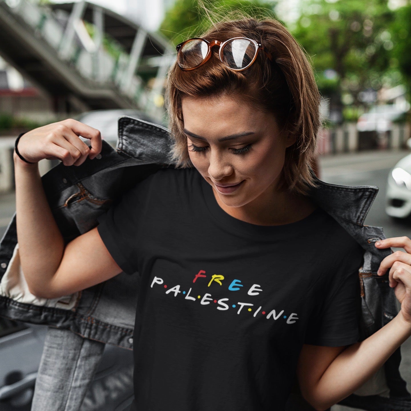 Rechtsaf Waar geluk Free Palestine Shirt - PurePali
