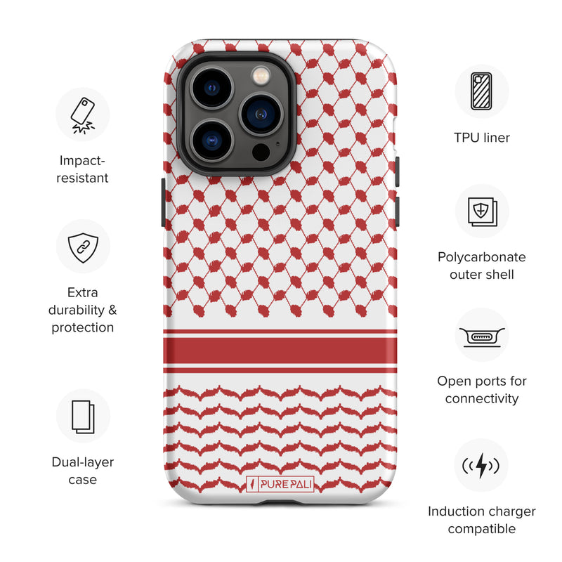 Red Kufiya Phone Case - PurePali